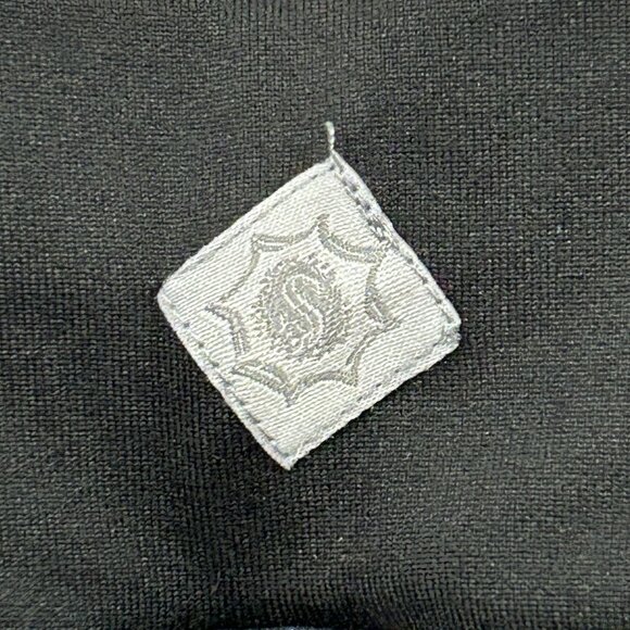 SAHALIE Skirted Leggings Womens Small Black White Floral Capri Style 26192 - Picture 3 of 9